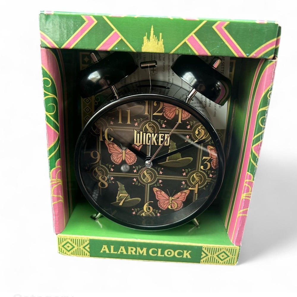 Wicked Musical Alarm Clock Twin Bell Analog Universal Studios Collectible New